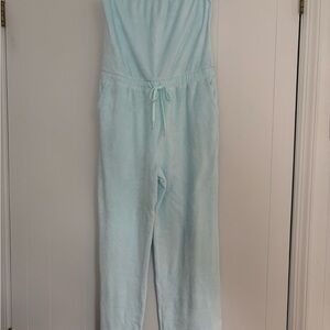 Beyond Yoga Sky Blue Strapless Jumpsuit